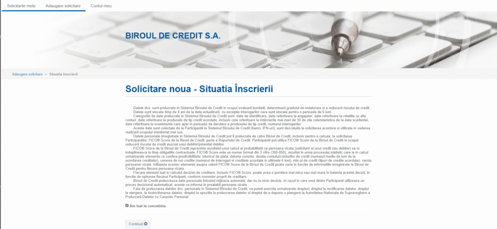 Biroul de Credit și scorul FICO